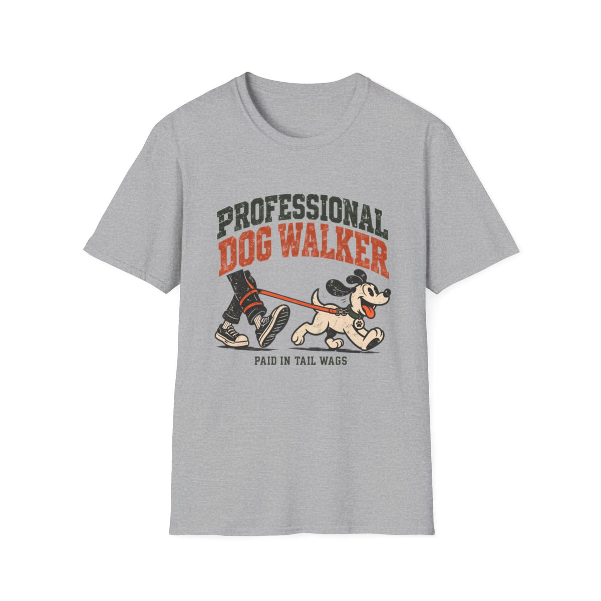 Professional Dog Walker Paid In Tail Wags T-Shirt