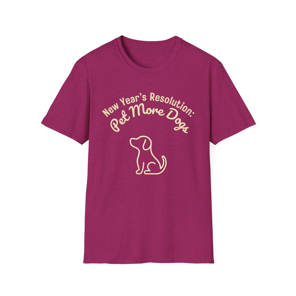 New Years Resolution Pet More Dogs T-Shirt