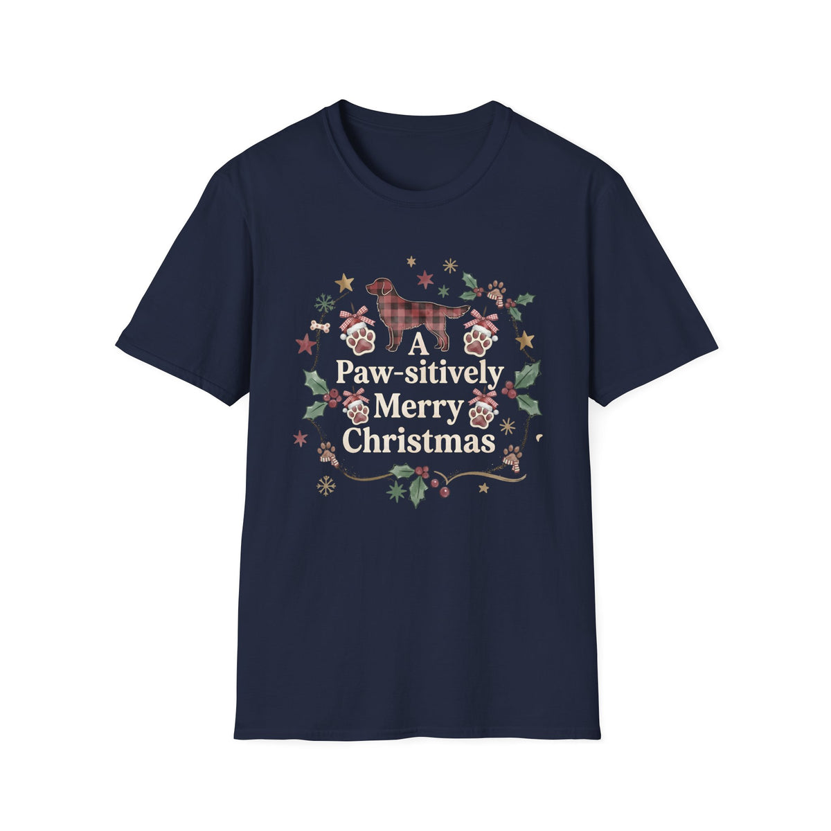 A Pawsitively Merry Christmas T-Shirt