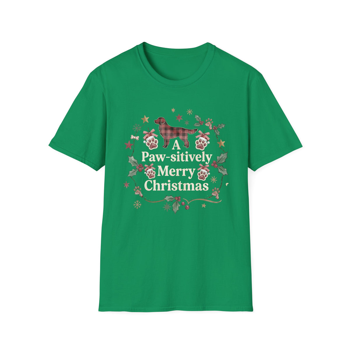 A Pawsitively Merry Christmas T-Shirt