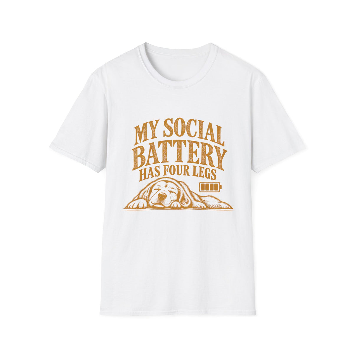 My Social Battery Has Four Legs T-Shirt