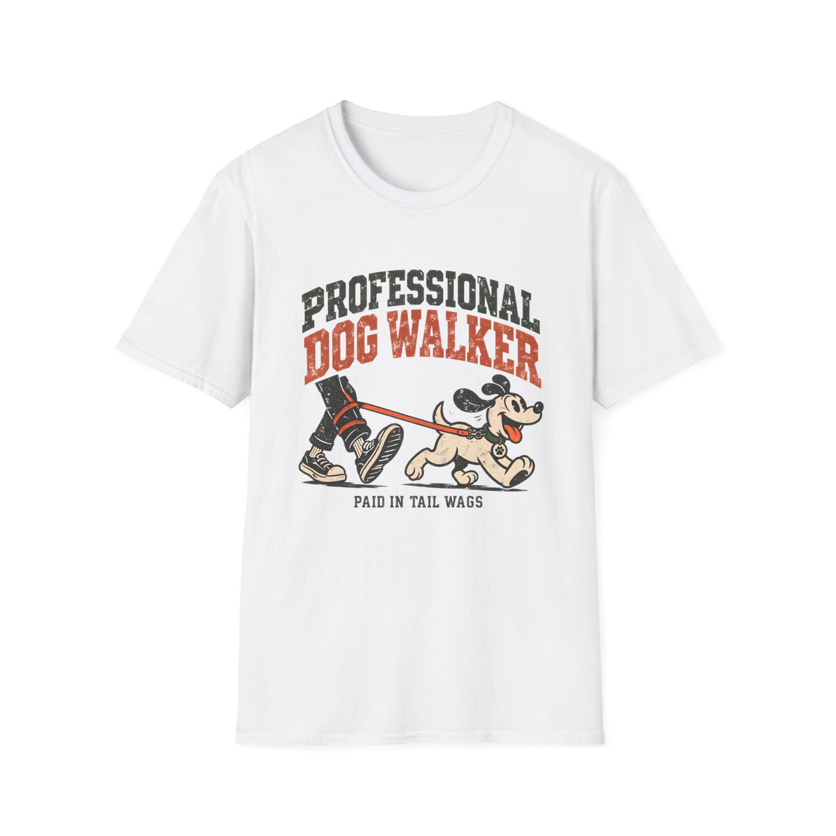 Professional Dog Walker Paid In Tail Wags T-Shirt