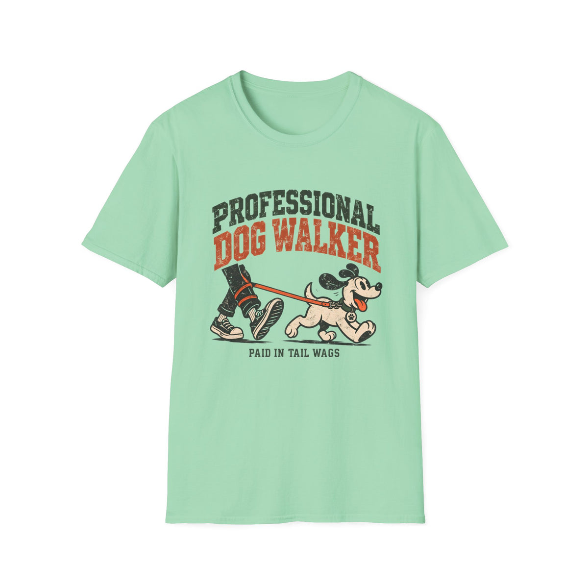 Professional Dog Walker Paid In Tail Wags T-Shirt