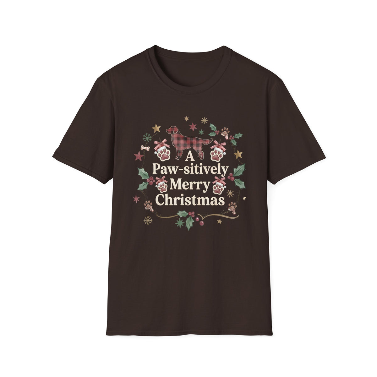 A Pawsitively Merry Christmas T-Shirt
