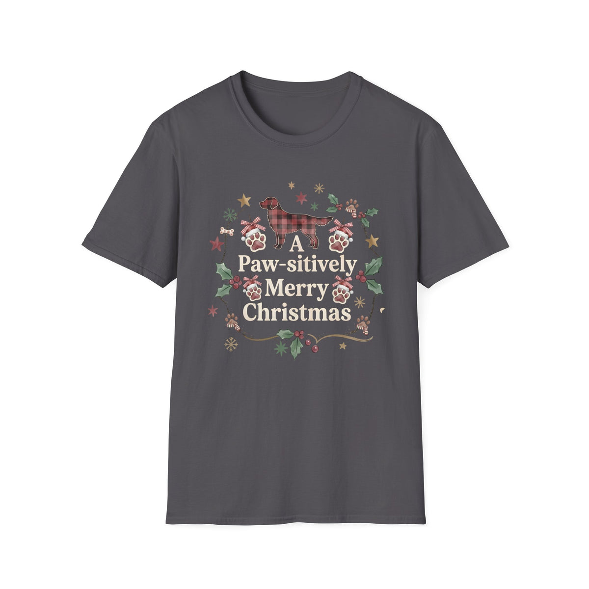 A Pawsitively Merry Christmas T-Shirt