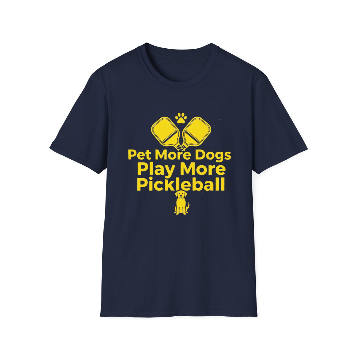 Pet More Dogs Play More Pickleball T-Shirt