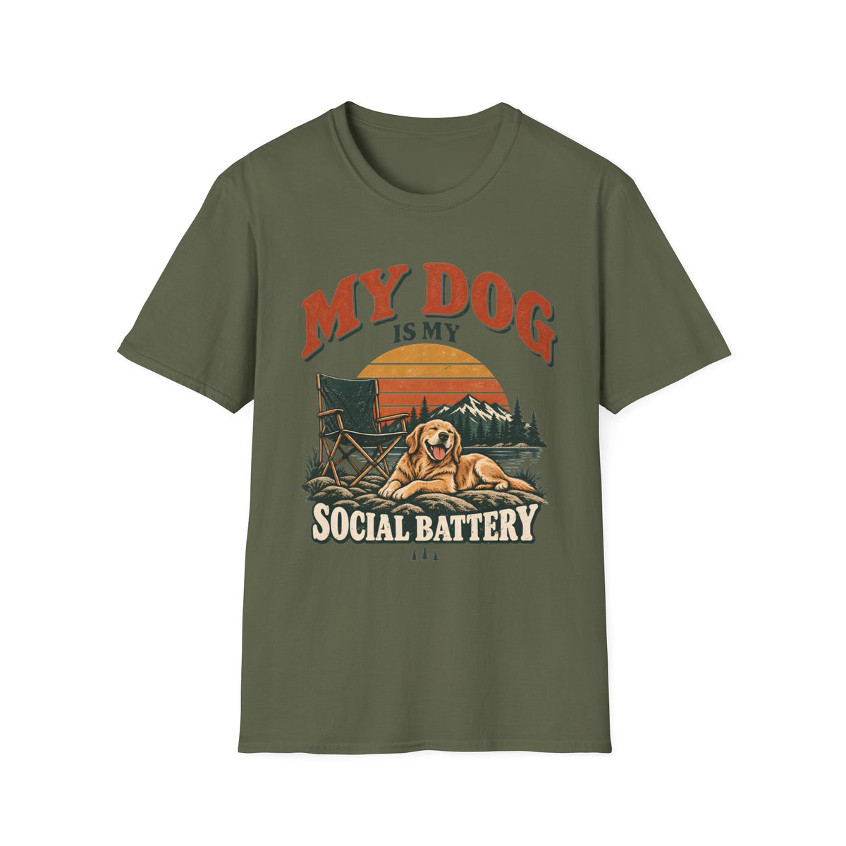 My Dog Is My Social Battery T-Shirt