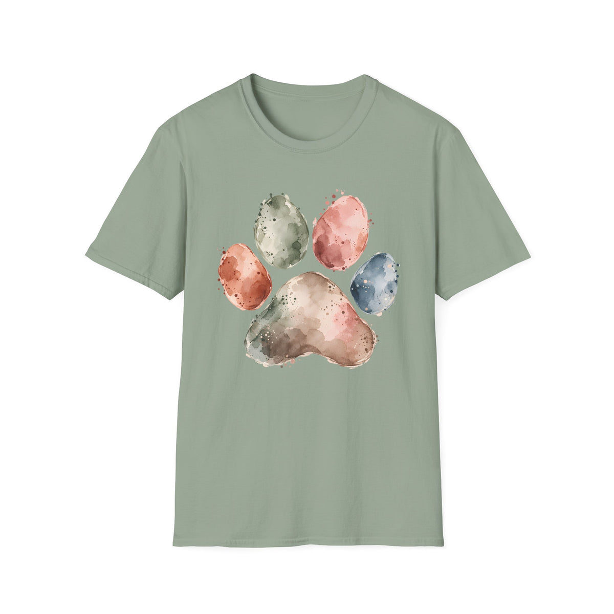 Watercolor Paw Print T-Shirt