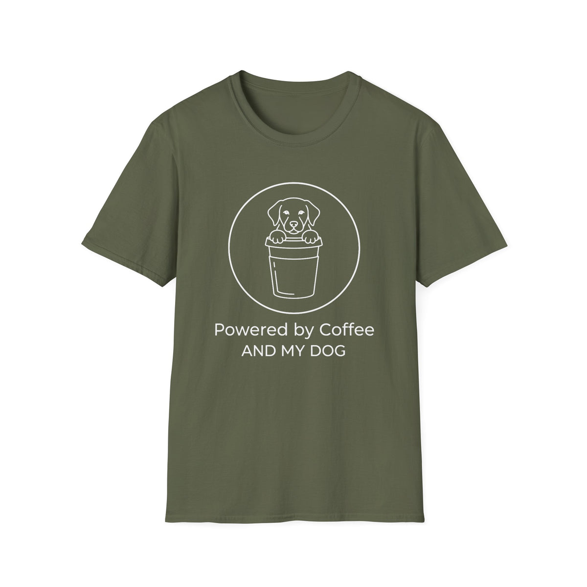 Powered By Coffee and My Dog T-Shirt