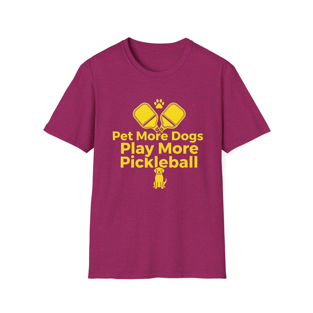 Pet More Dogs Play More Pickleball T-Shirt