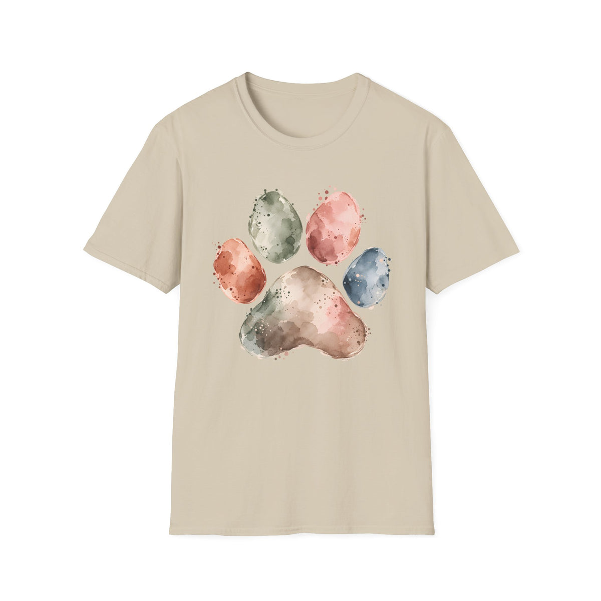 Watercolor Paw Print T-Shirt