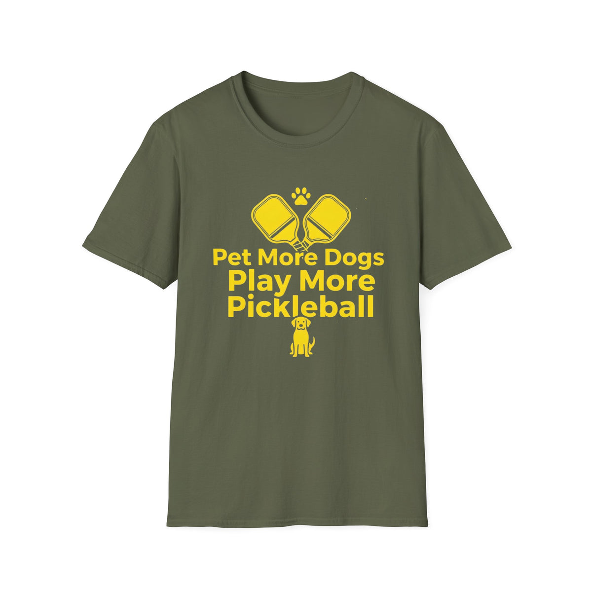 Pet More Dogs Play More Pickleball T-Shirt