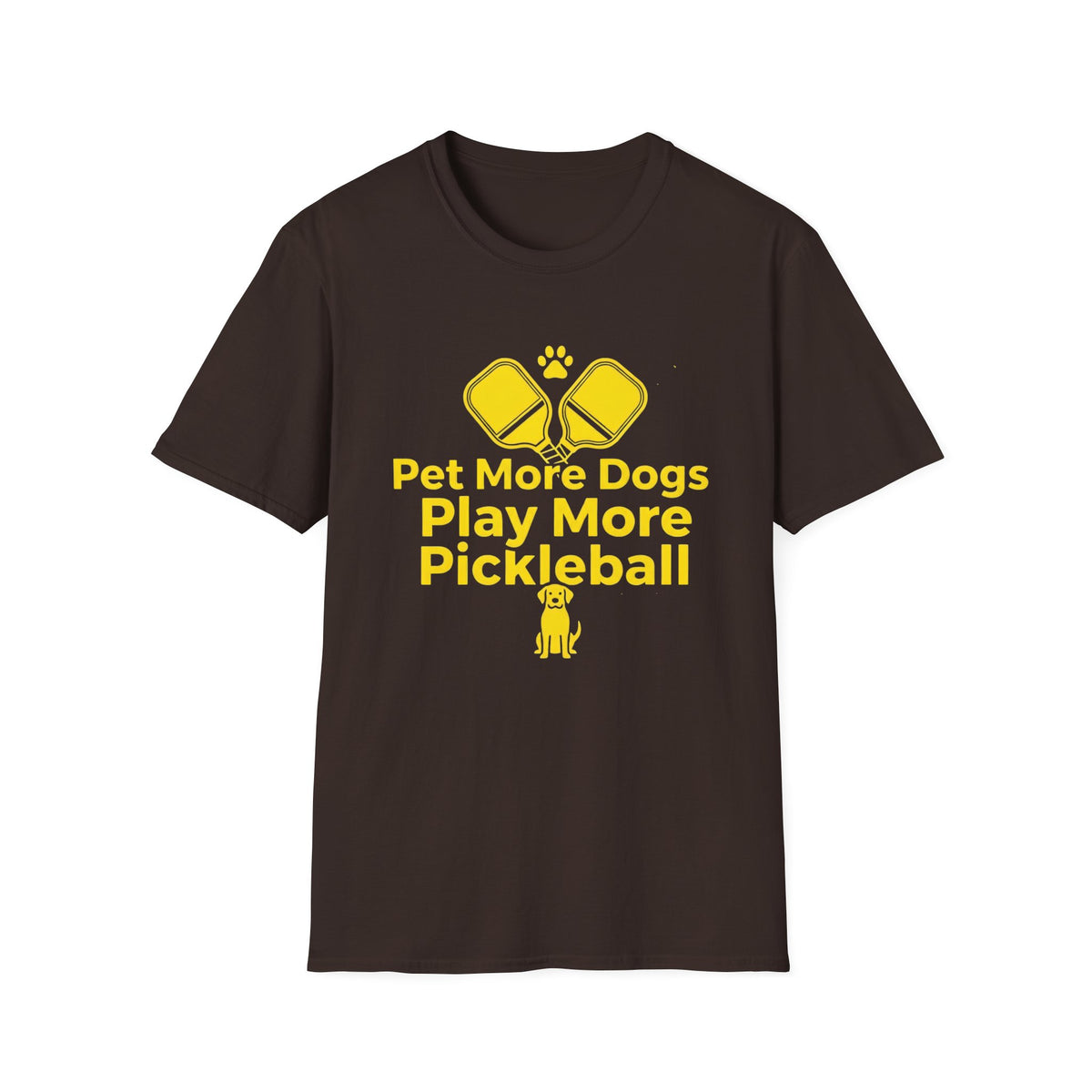 Pet More Dogs Play More Pickleball T-Shirt