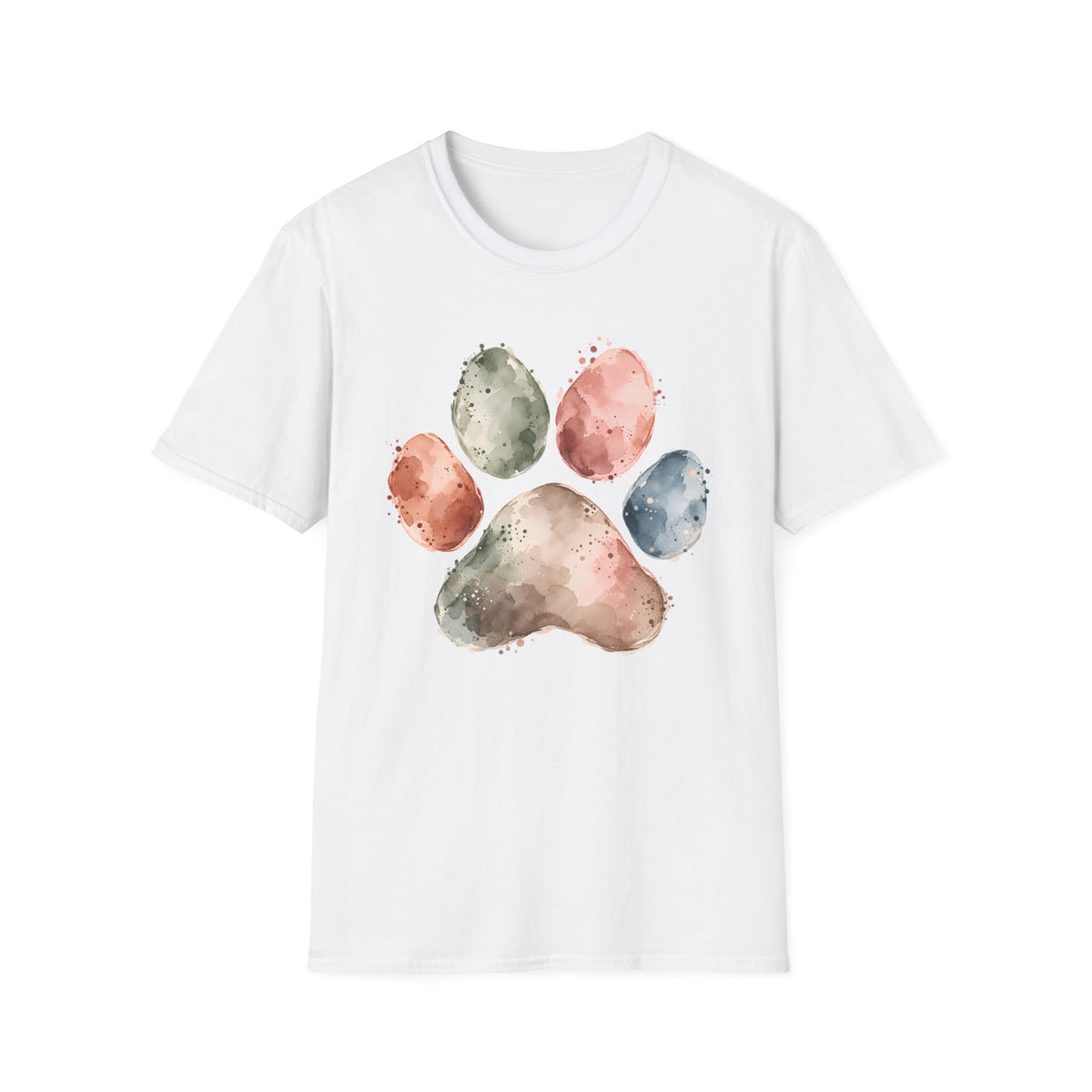 Watercolor Paw Print T-Shirt