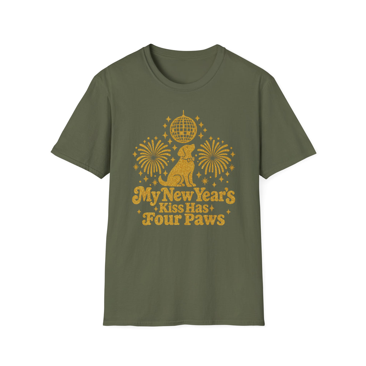 My New Years Kiss Has Four Paws T-Shirt