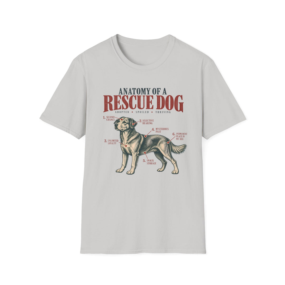 Anatomy Of A Rescue Dog T-Shirt