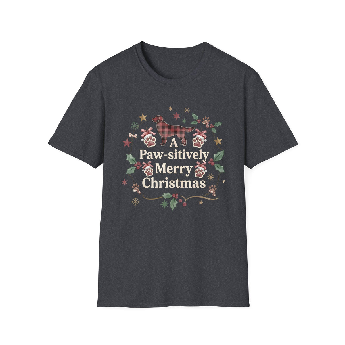 A Pawsitively Merry Christmas T-Shirt