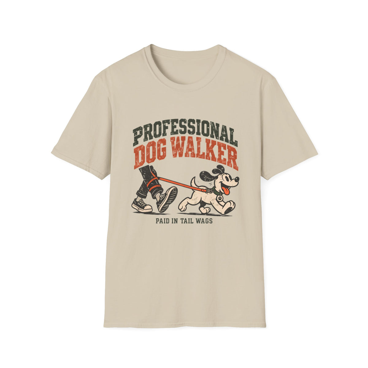Professional Dog Walker Paid In Tail Wags T-Shirt